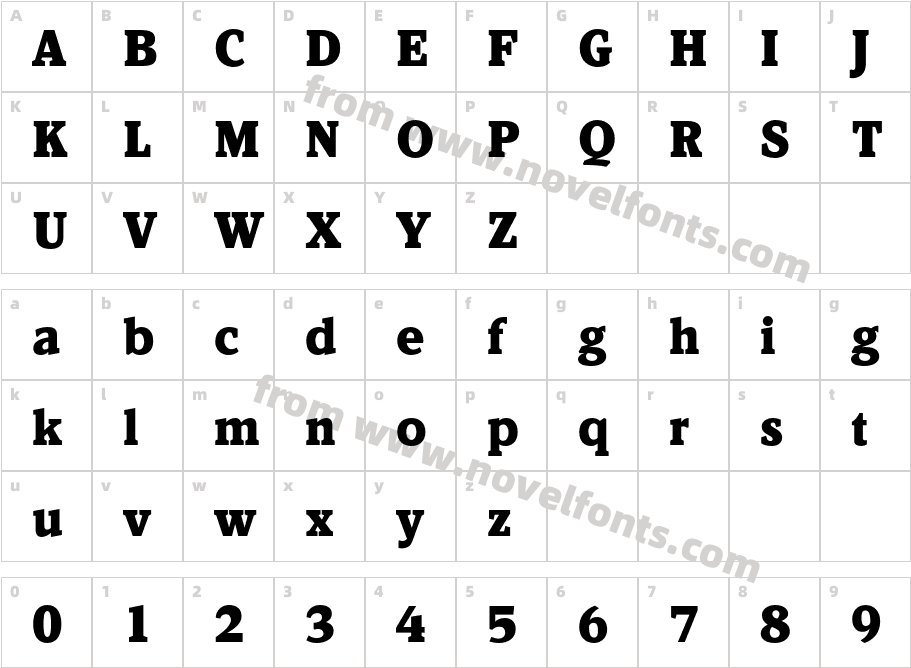 Kandal BlackCharacter Map