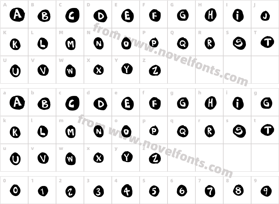 KassetteCharacter Map