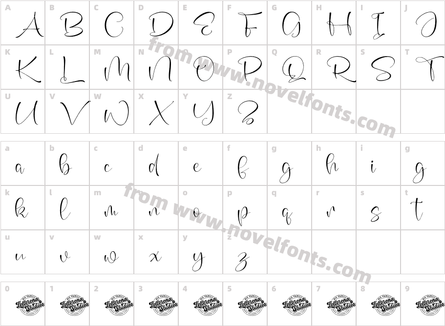 Kavender Aquilegia DEMO VERSIONCharacter Map