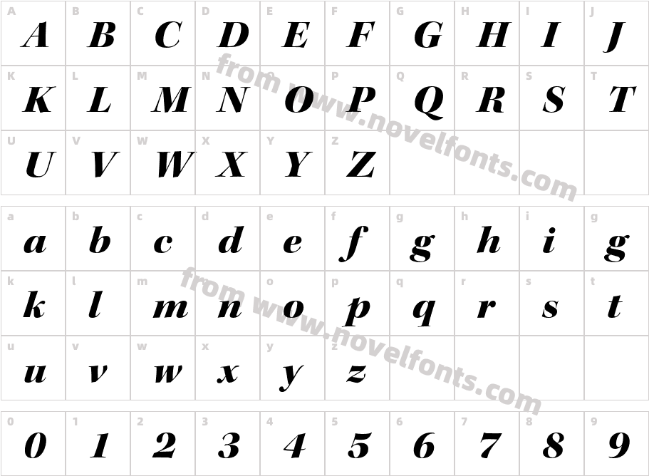 Kepler Std Black Ext It DispCharacter Map