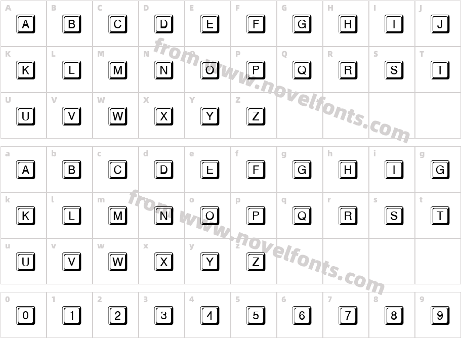 Keyboard Two RegularCharacter Map