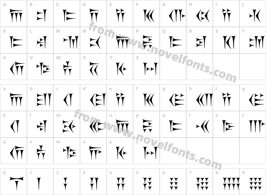 KhosrauCharacter Map