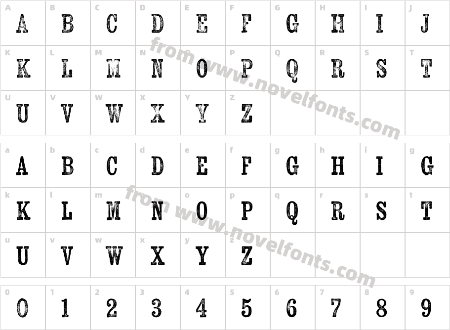 Kiln Serif RegularCharacter Map