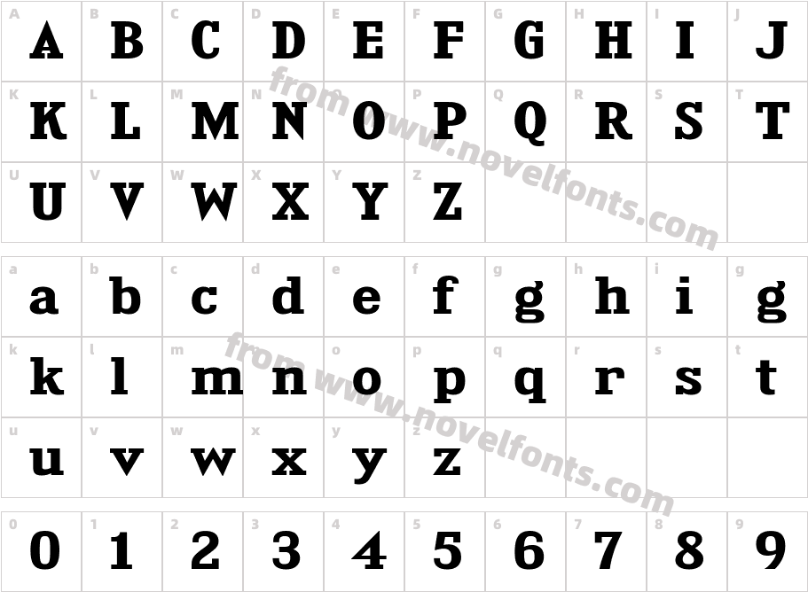 KingsbridgeExRg-BoldCharacter Map