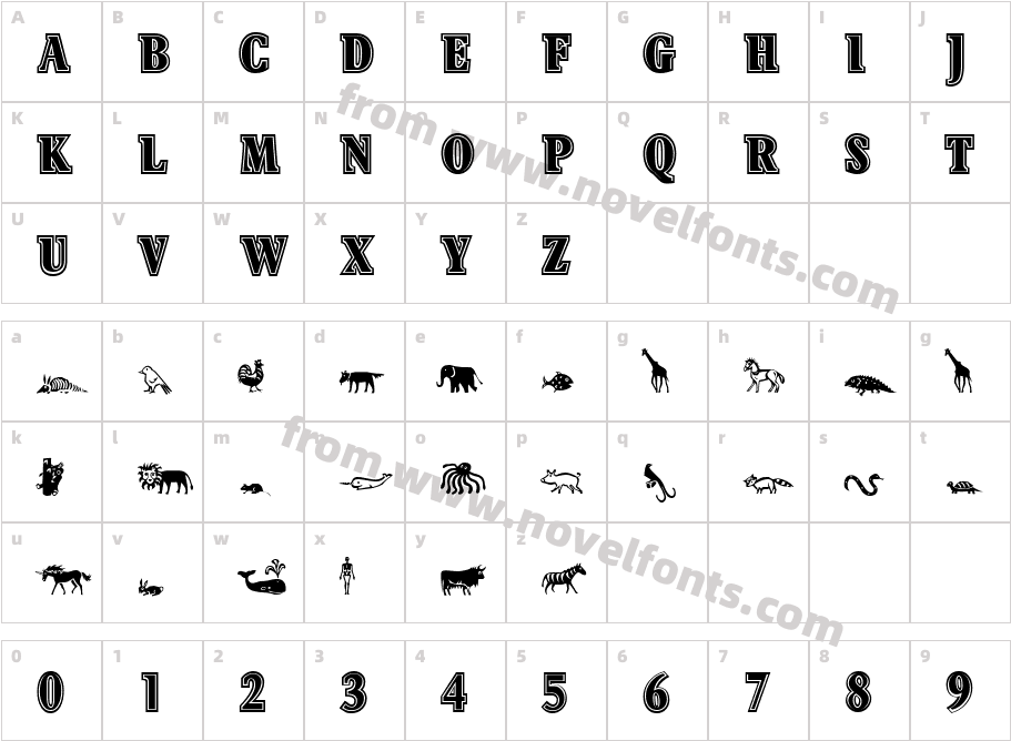 Kingston InlineCharacter Map