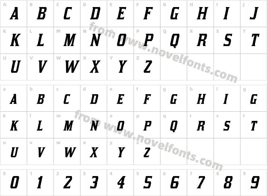 Kirsty ItalicCharacter Map