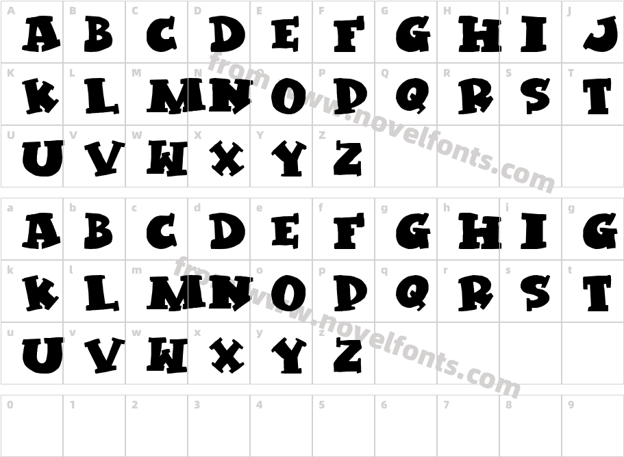 KleptomaniacCharacter Map