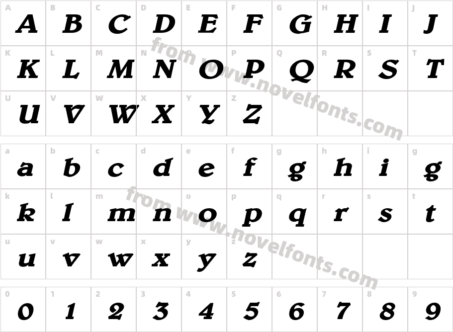 Blew WideCharacter Map