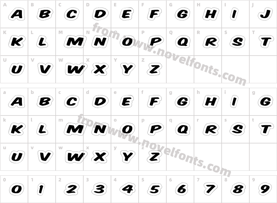 Komika Title WiredCharacter Map