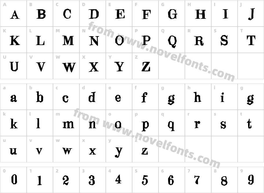 BlindfoldCharacter Map