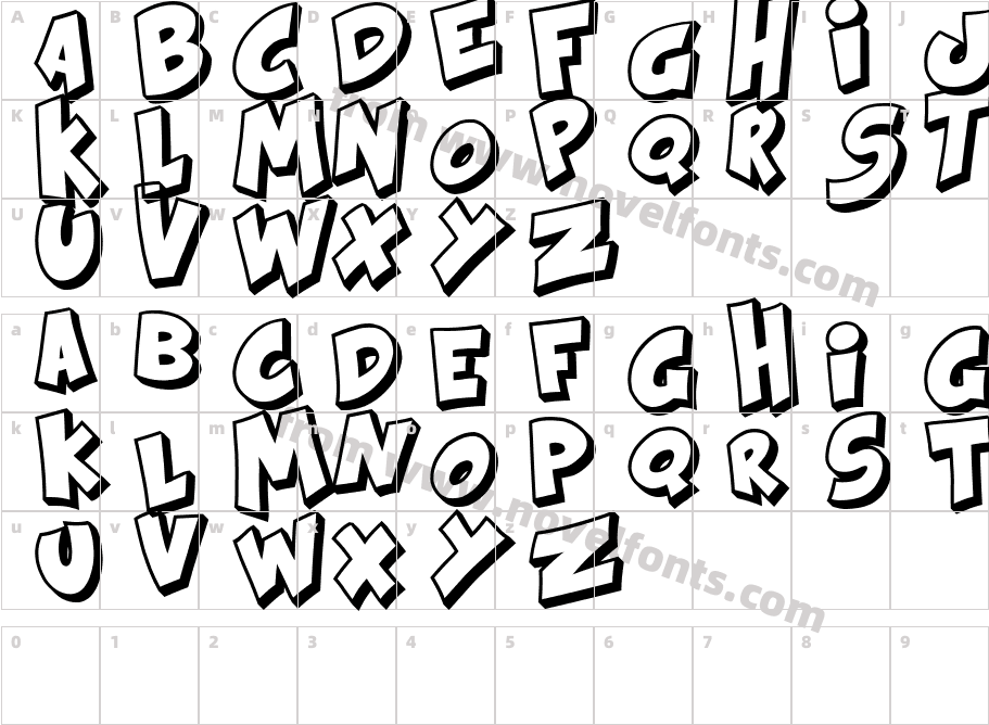 KraashCharacter Map