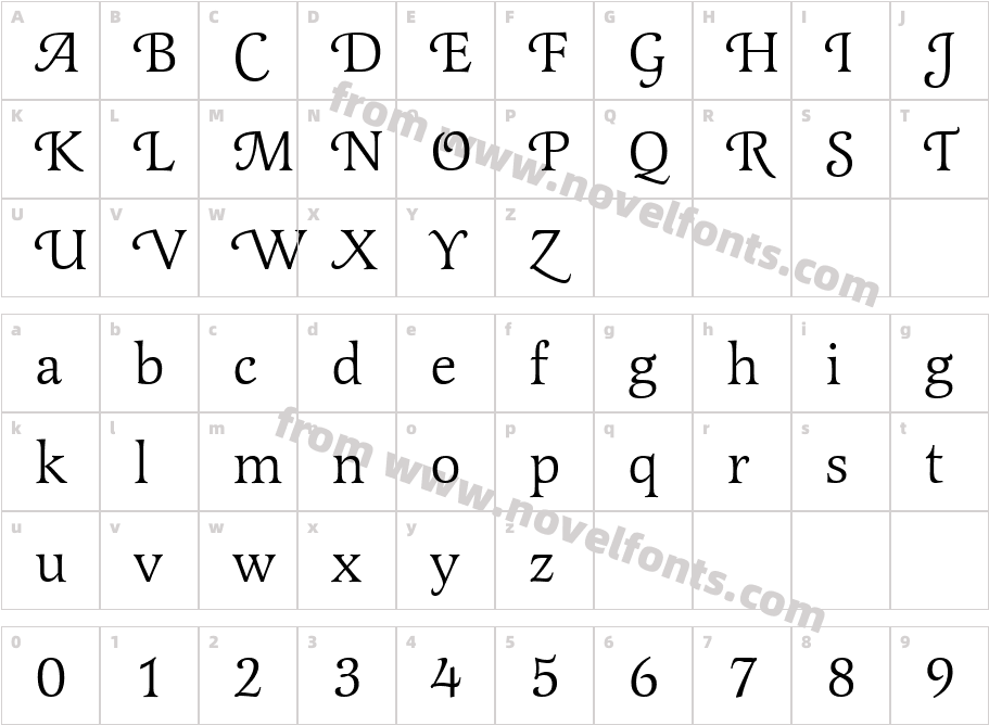 599-CAI978Character Map