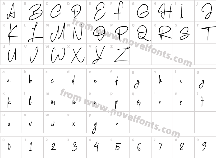 BlinkwomenCharacter Map