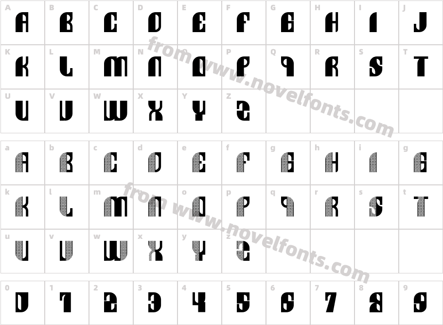 KufiyeCharacter Map