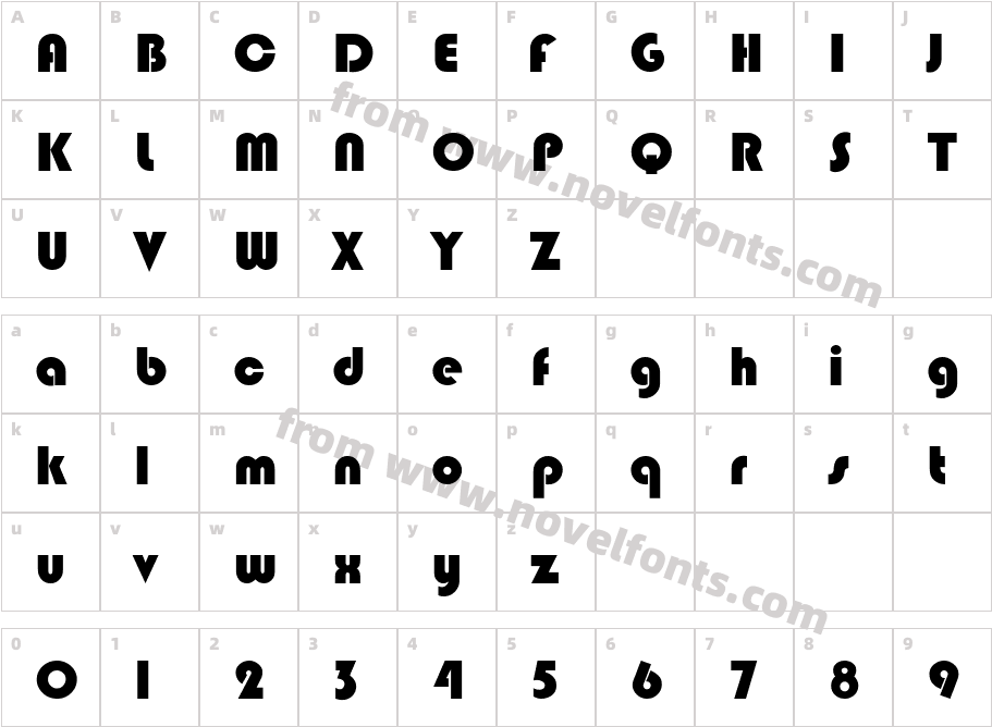 BlippoCharacter Map