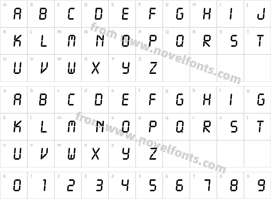 LANGDON RegularCharacter Map