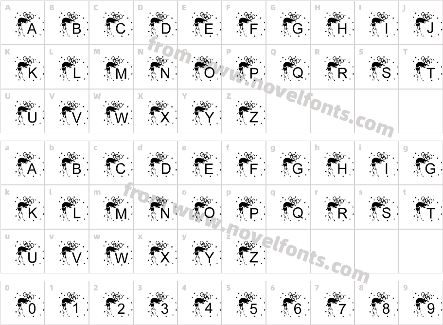 LCR Olympic PrideCharacter Map