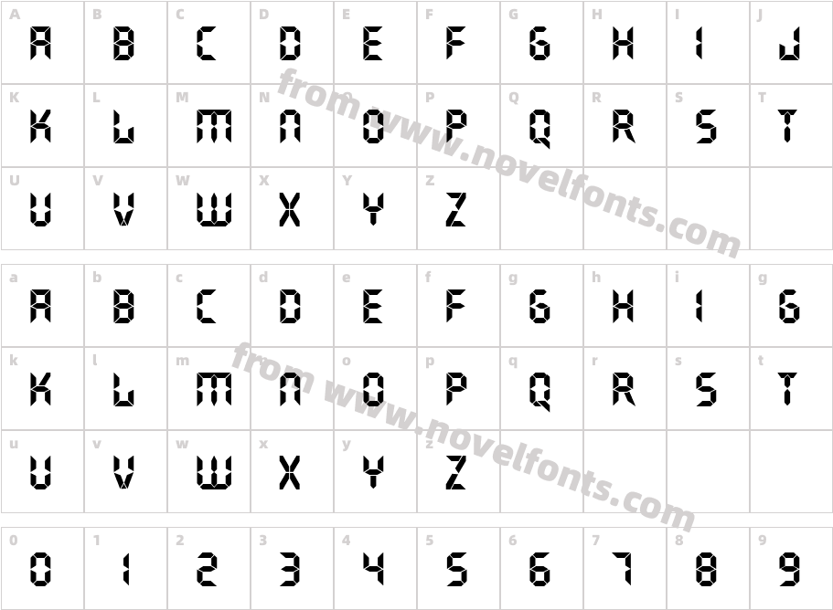 LEDCharacter Map