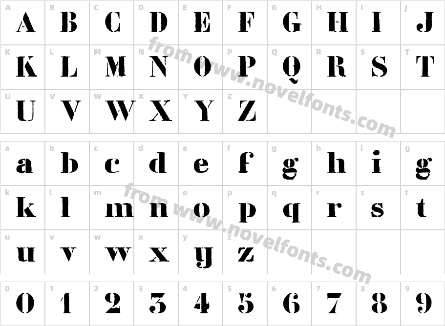 LL LiberteCharacter Map