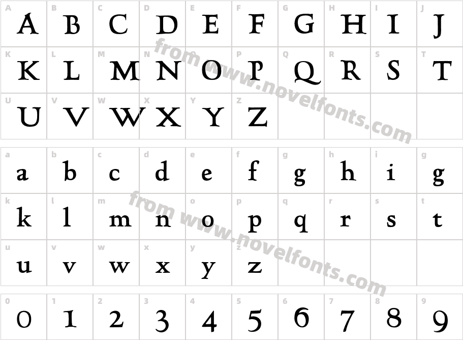 LTC Hadriano ProCharacter Map