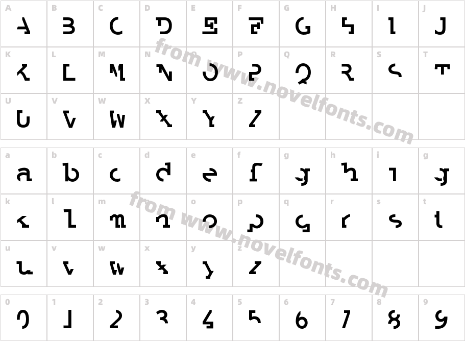 Labrat BoldCharacter Map