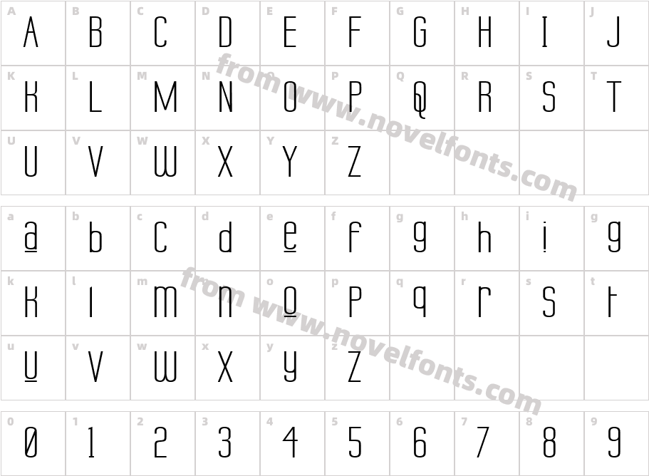 Labtop Unicase Upper WideCharacter Map