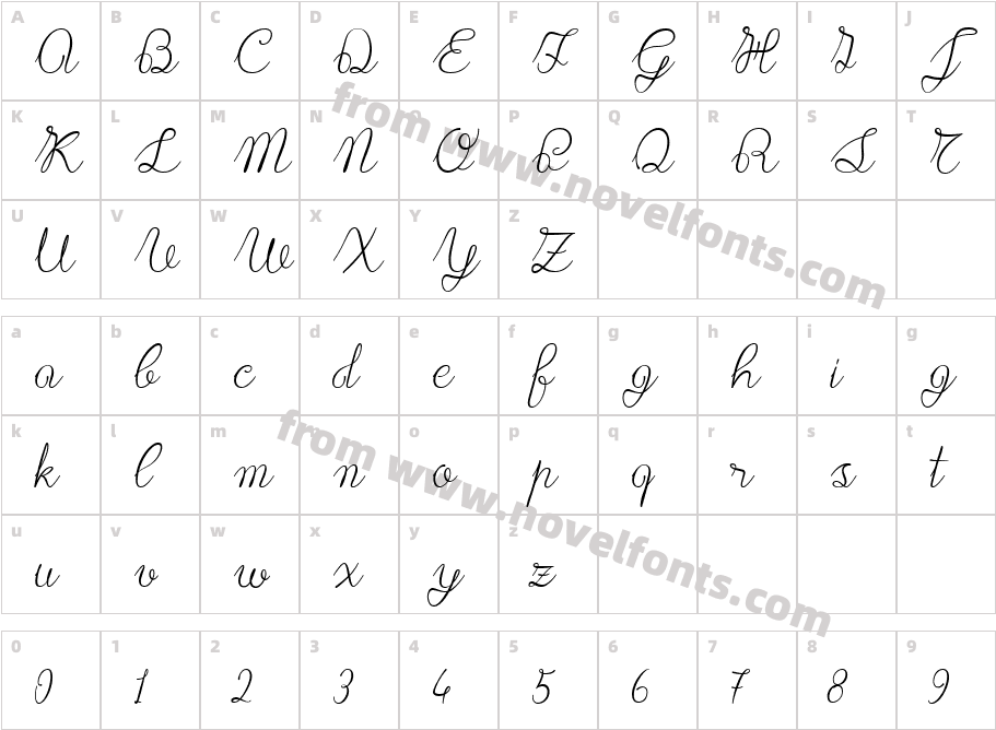 Lace 1.0.Character Map