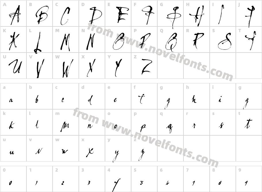 Lassigue DmatoCharacter Map