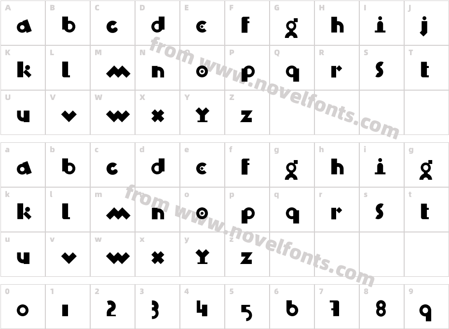 Blix BlackCharacter Map