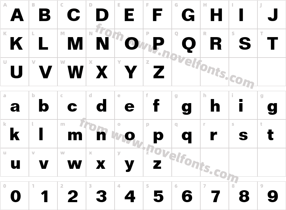 LayoutS Si BoldCharacter Map