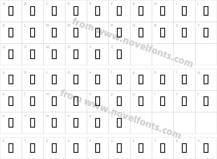 Bloc RegularCharacter Map