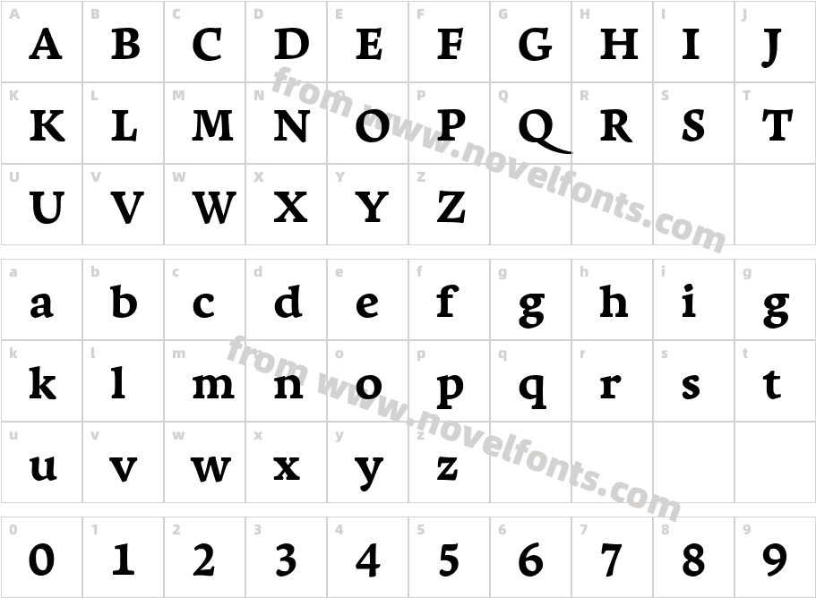 Leksa Extra BoldCharacter Map