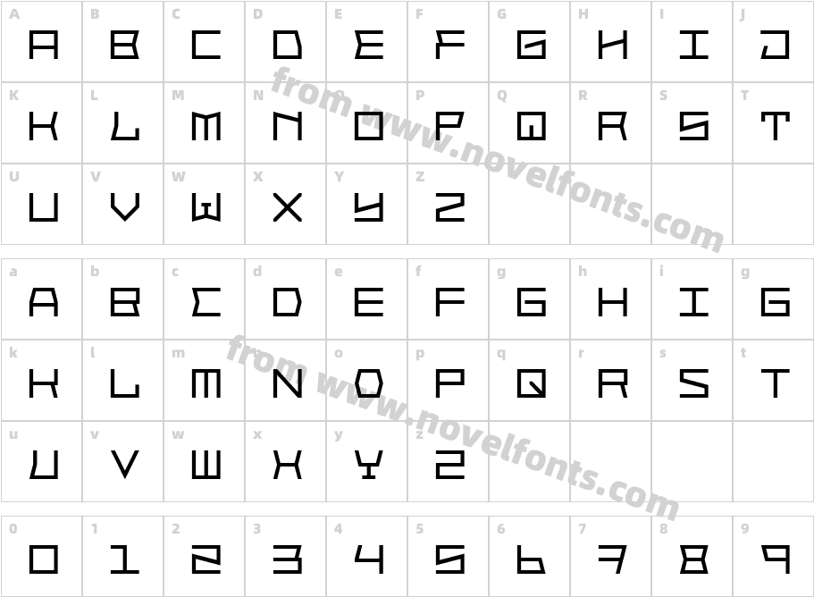 Block FaceCharacter Map