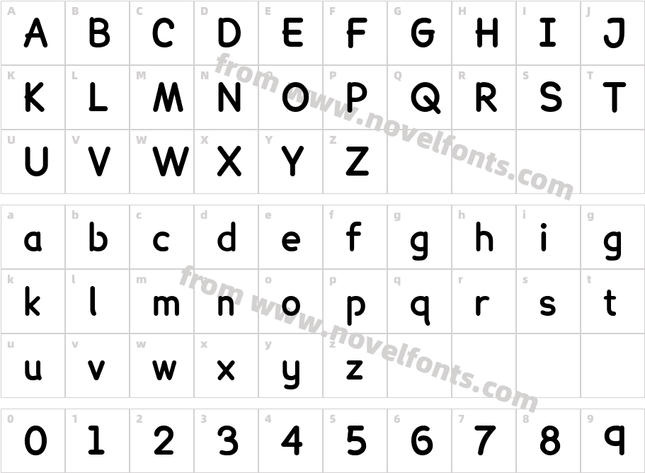 Lexia BoldCharacter Map