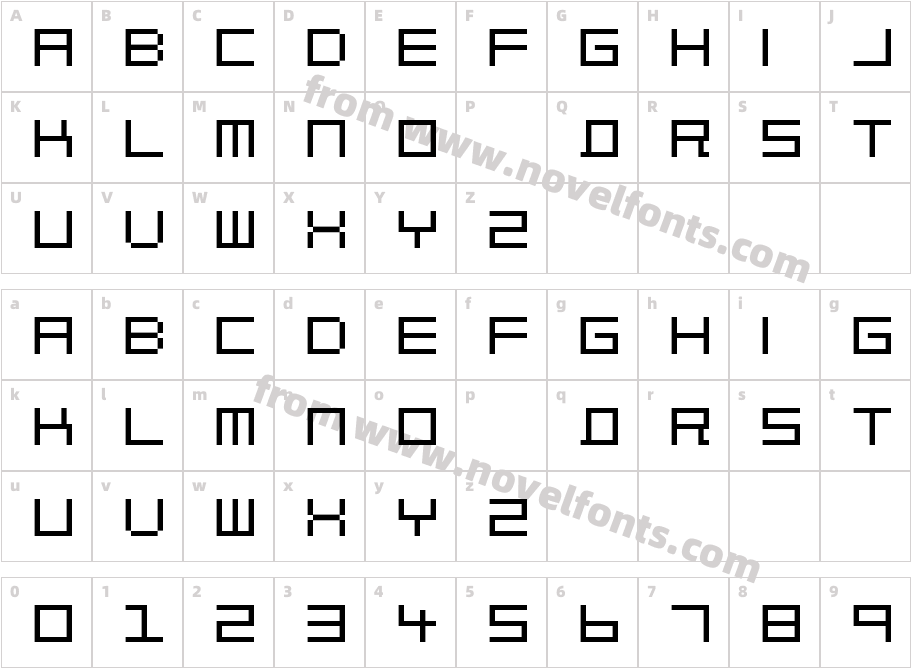 Block OutCharacter Map