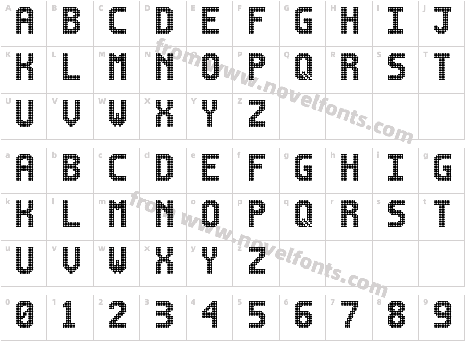 Lightdot 16x10 RegularCharacter Map