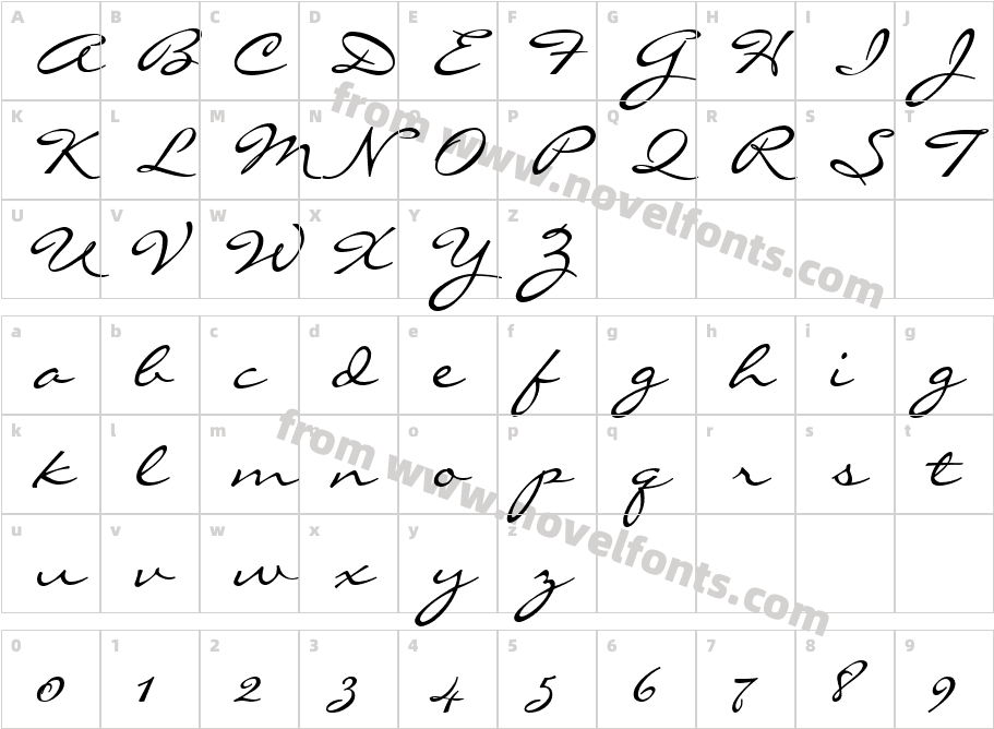 LiorahBT RegularCharacter Map