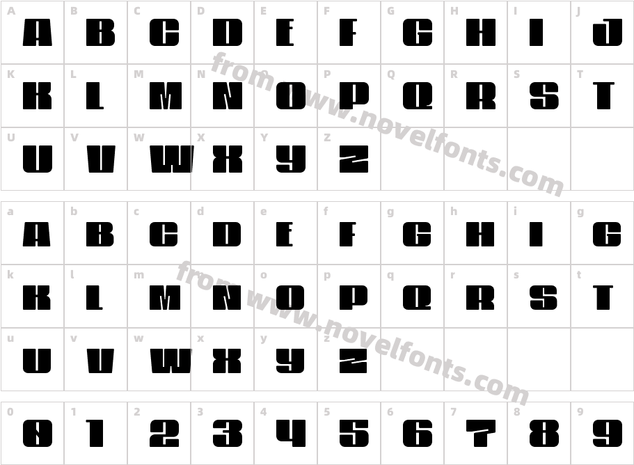 BlockMarys-RegularCharacter Map