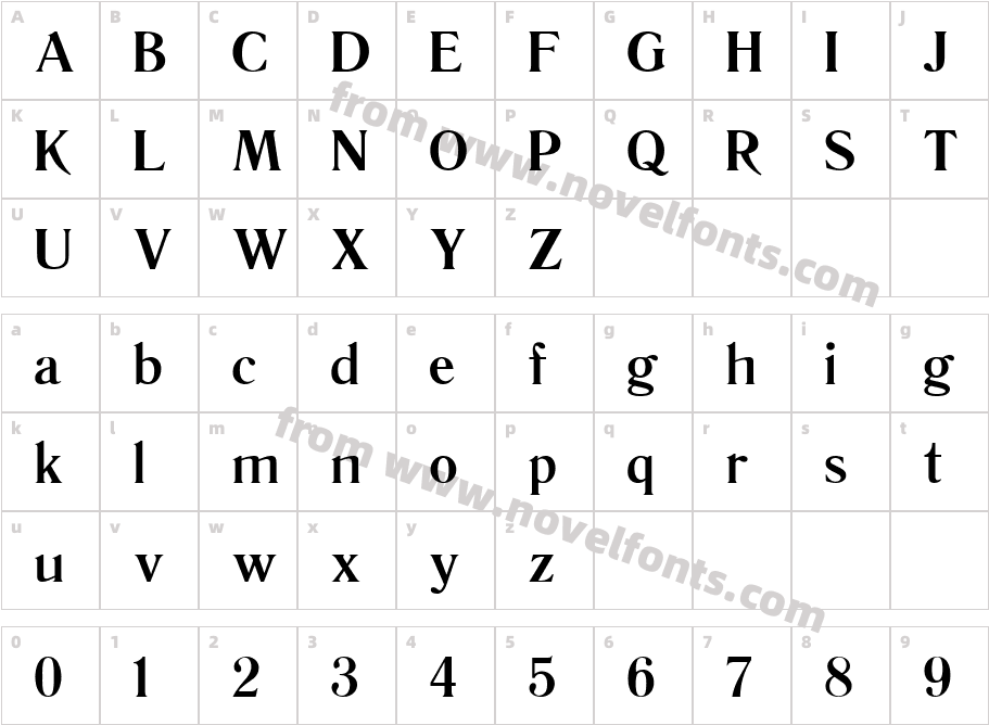 Liter BoldCharacter Map