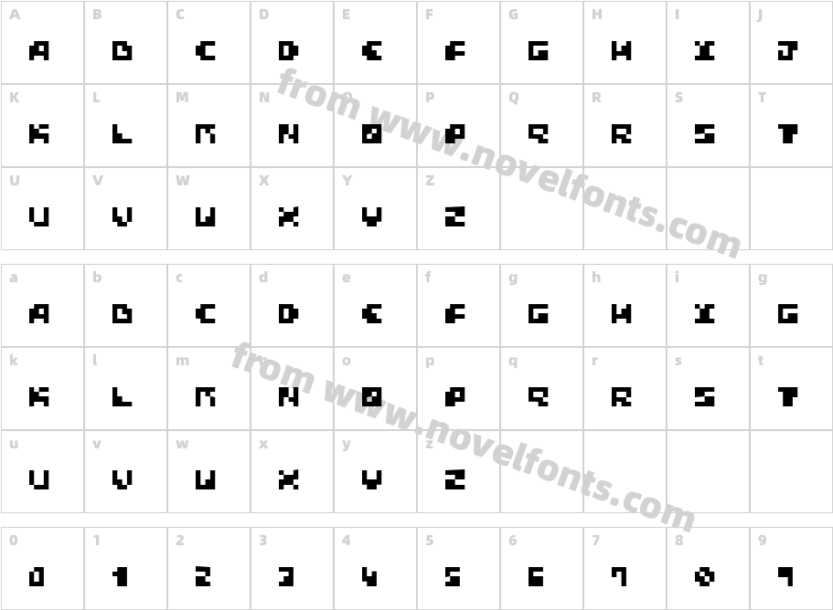 BlockTalkCharacter Map