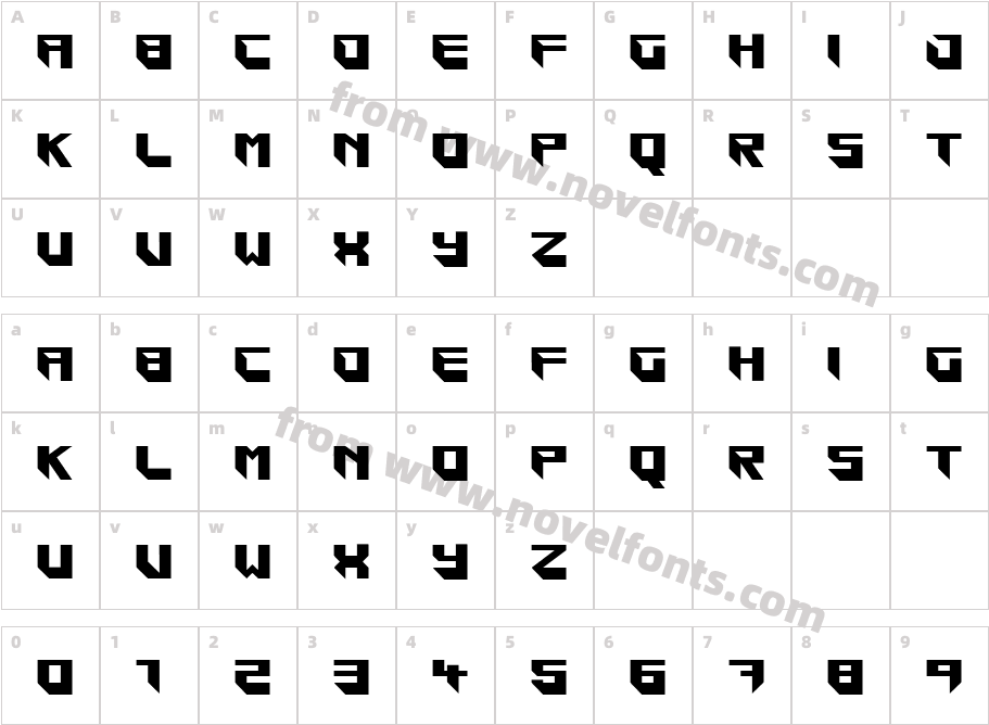 BlockarCharacter Map