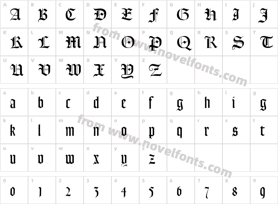 LohengrinCharacter Map