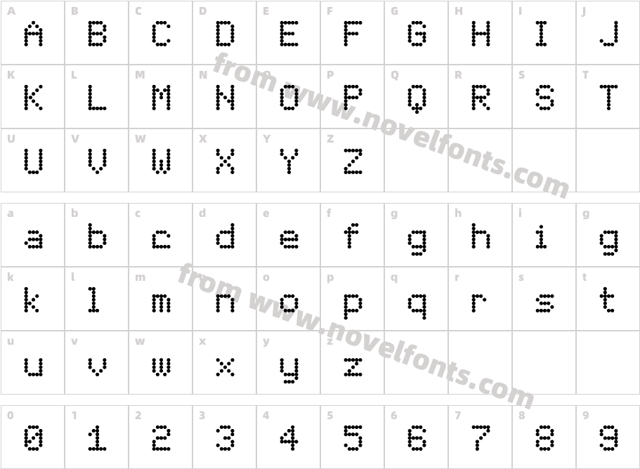 London FontCharacter Map