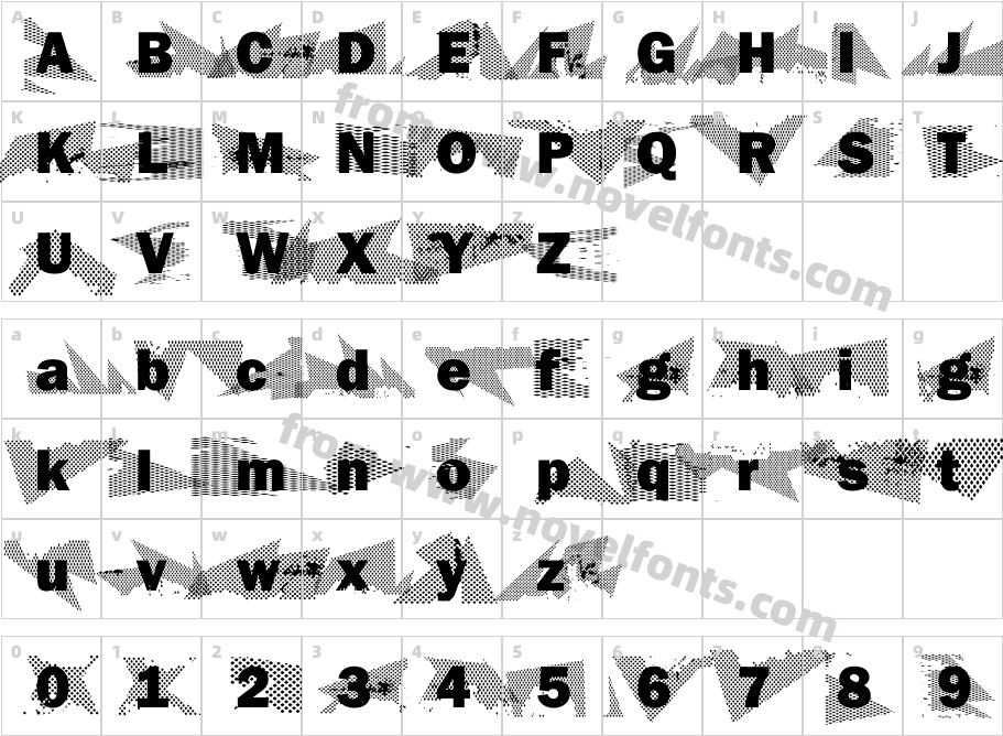 Love Runs Out BoldCharacter Map