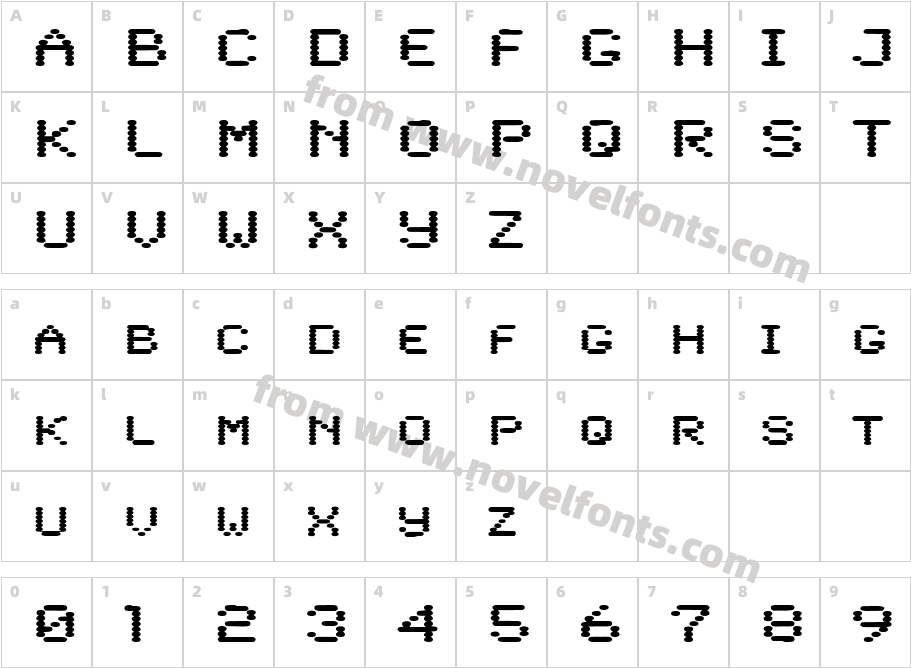 Lowtech Extended RegularSWFTECharacter Map