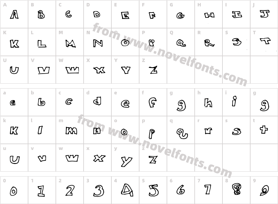 Blocky_LettersCharacter Map