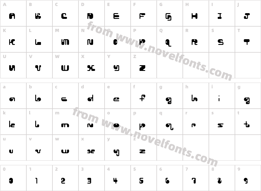 Luggage Lifter RegularCharacter Map