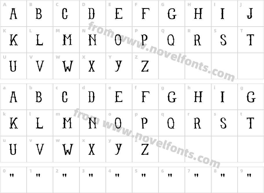 LullabyCharacter Map