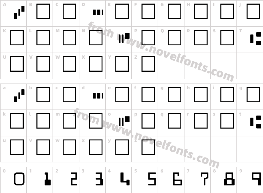 MICR PlainCharacter Map