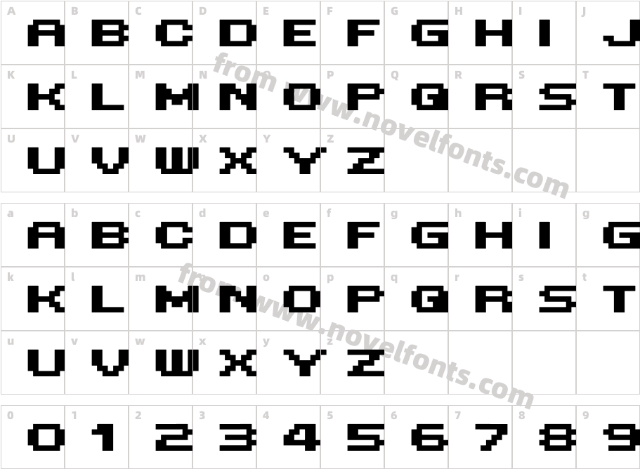 MINI 7 Extended BoldCharacter Map